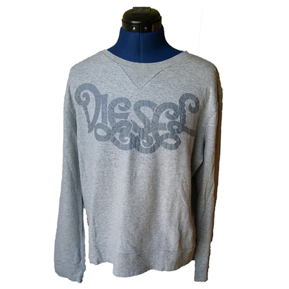 Diesel Other - Diesel Distressed Sweatshirt Spellout Sz L Vintage